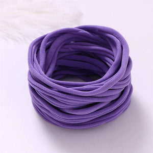 100pcs Baby Girl Soft Elastic Nylon Headbands, Infant Accessories, Stretchy Skinny Hairbands for Newborns and Toddlers