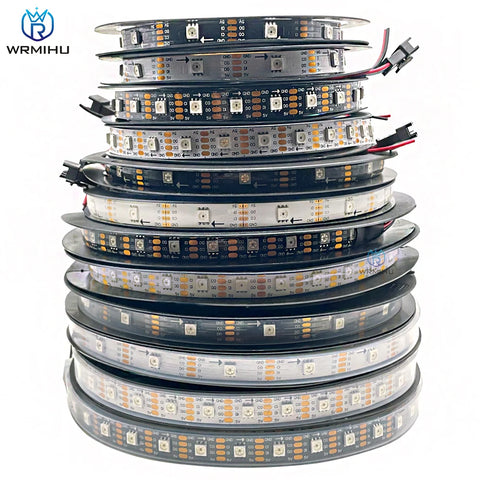 5m DC5V SMD APA102 SK9822 LED Strip Light 30/60/144 LEDs/m Individually Addressable Pixel Strip with Data & Clock