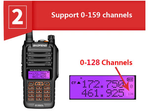 2025 UV9R Plus 18W Long Range Walkie Talkie 40-50km VHF UHF Ham Radio Transceiver CB Radio