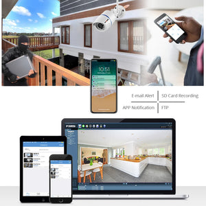 1080p HD Outdoor WiFi IP Camera, Wireless Security Surveillance, Waterproof Bullet Cam, 4MP Video, Home Monitoring