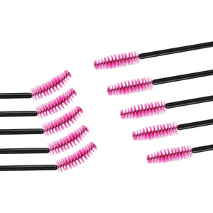100-Pack Disposable Micro Brushes for Eyelash Extensions, Brows & Makeup