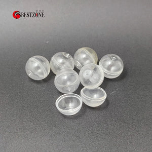 100 Clear Plastic Capsules 0.59" for Party Favors & DIY Crafts Supplies