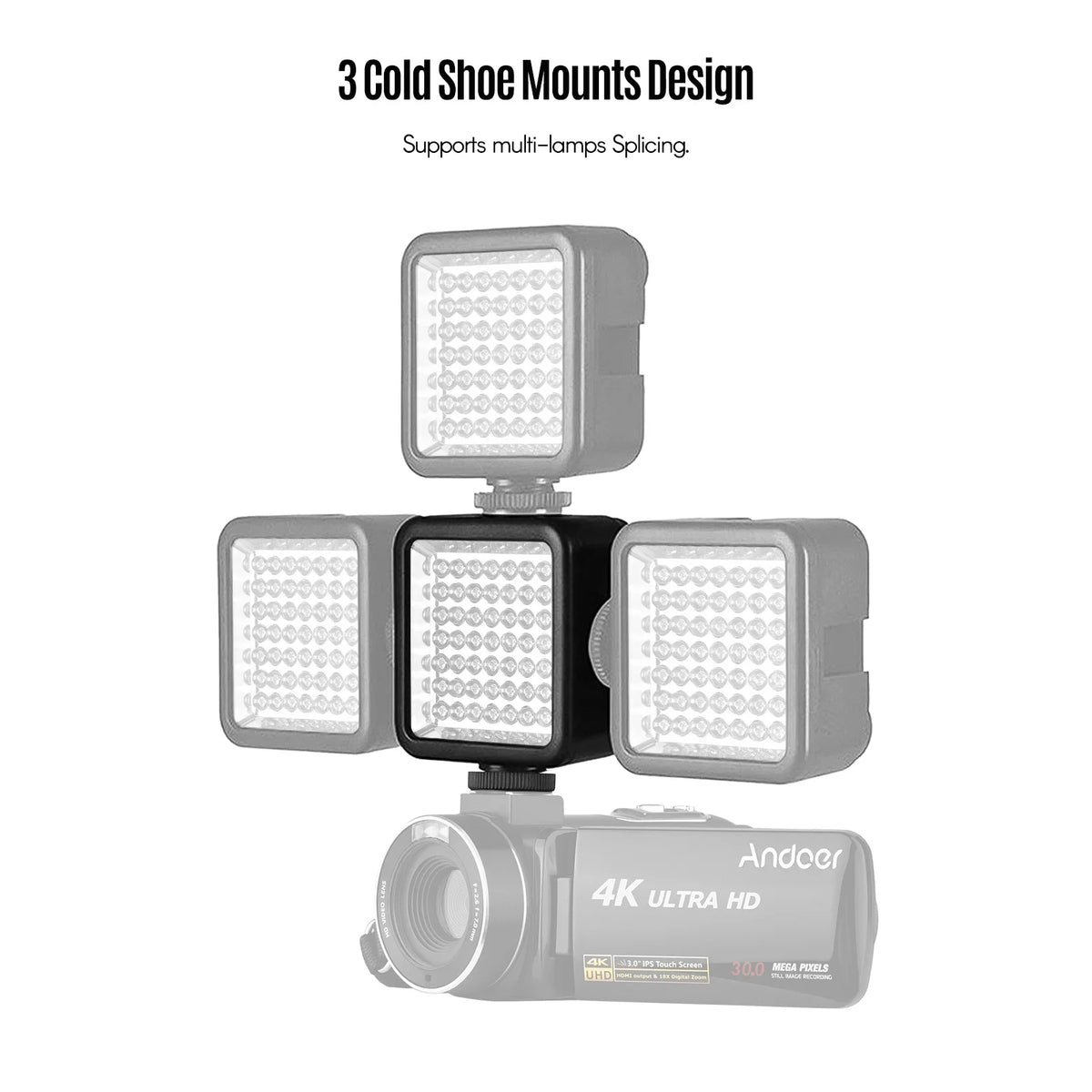 Mini IR Night Vision Light for Camera & Camcorder with Rechargeable Ba ...