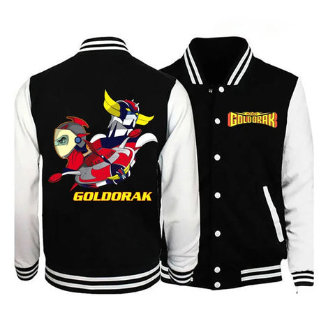 2021 Men's Goldorak Pilot Baseball Jacket Casual Street Style Loose Fit