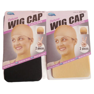 10 Pack Stretchable Wig Caps Elastic Hairnet Brown Mesh 5 Colors 2pcs/pack