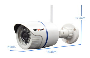 1080p HD Outdoor WiFi IP Camera, Wireless Security Surveillance, Waterproof Bullet Cam, 4MP Video, Home Monitoring