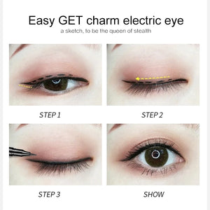 10-Color Waterproof Gel Eyeliner Set with Brush - Long-Lasting Eye Makeup Kit