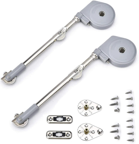 2 Pack Soft Close Lid Support Hinges 105° for Toy Box, 30-50N (6-8lbs) Load Capacity