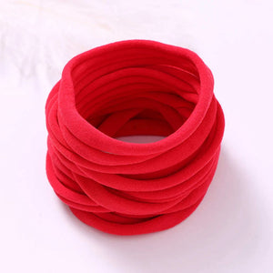 100pcs Baby Girl Soft Elastic Nylon Headbands, Infant Accessories, Stretchy Skinny Hairbands for Newborns and Toddlers