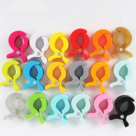 2pc Set Baby Stroller Pram Clips for Blanket & Mosquito Net – Colorful Car Seat Accessories