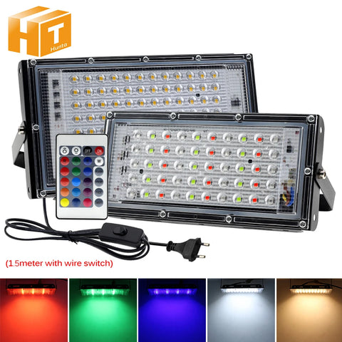 50W 100W LED Flood Light IP65 Waterproof Outdoor Spotlight Street Lamp Garden Square
