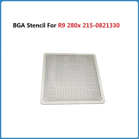 BGA Stencil for R9 280X Direct Heating 90x90mm Reballing 215-0821330/0821060/0821065/0821056/0821302/0821379