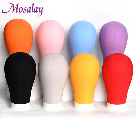 Flower Canvas Mannequin Head for Wig Making & Display 21-23"