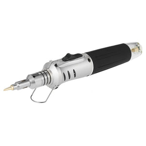 10-in-1 Cordless Butane Gas Soldering Iron Kit with Self-Ignition, Welding Torch Pen, Lighter, Spray Gun, Case Set