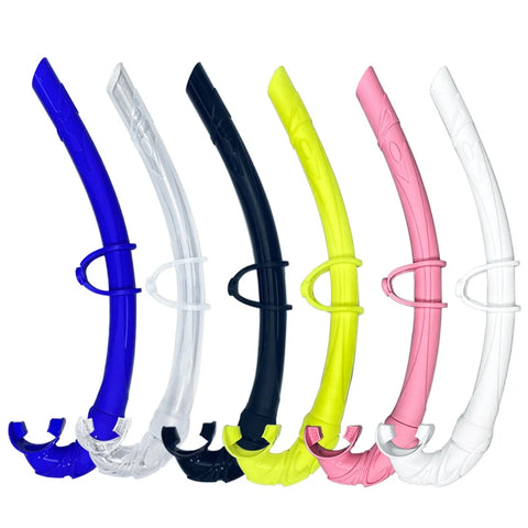 Foldable Silicone Snorkel Soft Arc-Bite Design for Comfortable Swimming