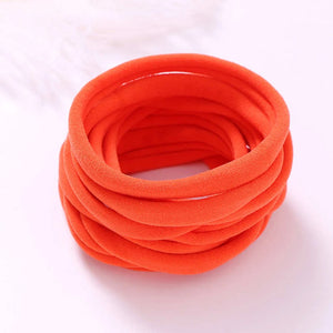 100pcs Baby Girl Soft Elastic Nylon Headbands, Infant Accessories, Stretchy Skinny Hairbands for Newborns and Toddlers