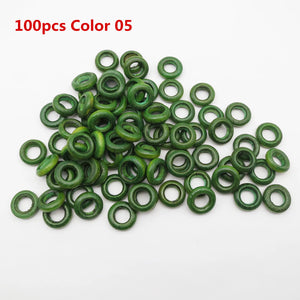 100pcs Large Hole Wooden Beads for Jewelry, Dreadlocks, Hair Braids, Crafts Wholesale