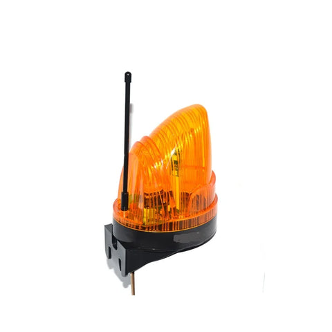 12V/24V/220V Outdoor Strobe Warning Light - LED Emergency Flashing Alarm Lamp for Gate Opener, Wall Mount, Silent