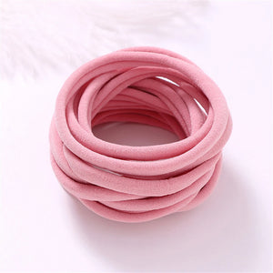 100pcs Baby Girl Soft Elastic Nylon Headbands, Infant Accessories, Stretchy Skinny Hairbands for Newborns and Toddlers