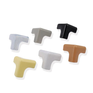 10 Pack Clear Silicone L-Shaped Baby Safety Corner Protectors for Table Desk Edges - Soft, Transparent Guards