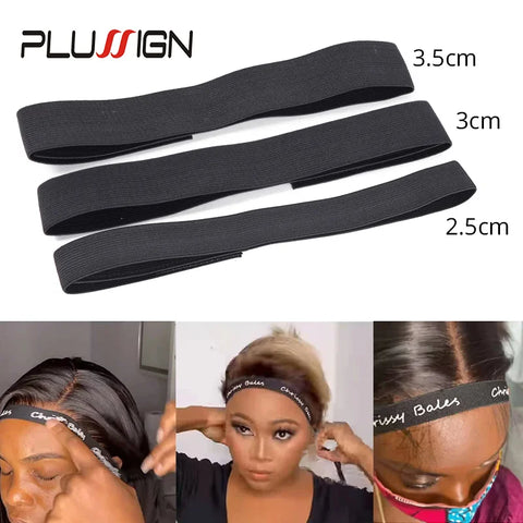 Adjustable Edge Melt Band for Lace Wigs - Elastic Wig Band 2.5-4cm Width