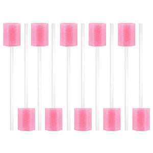 100-Pack Soft Disposable Oral Swabs - Sponge Sticks for Mouth & Dental Care