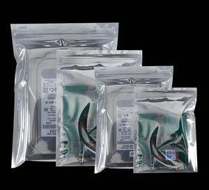 100-Pack Resealable Antistatic Bags for Electronics and PC Parts Storage