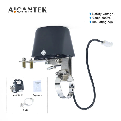 Electric Shut Off Valve Automatic 1/2" 3/4" 1" for Gas Water Security Dn15 Dn20 Dn25 12V 1A