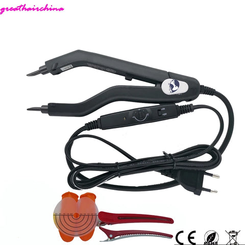 Adjustable Temperature Smart Mini Hair Extension Iron, Fusion Keratin Bonding Tool