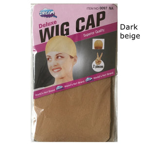 10 Pack Stretchable Wig Caps Elastic Hairnet Brown Mesh 5 Colors 2pcs/pack