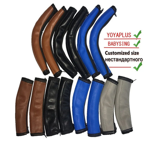 2pc Stroller PU Leather Covers for Yoyaplus 1/2/3 Armrest Wheelchair Pram Accessories