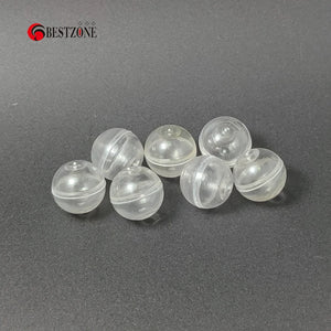 100 Clear Plastic Capsules 0.59" for Party Favors & DIY Crafts Supplies