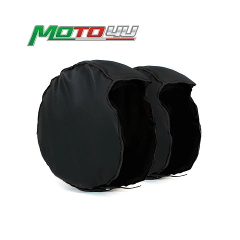 17" Motorcycle Tire Warmers, Fast Heating, Windproof, Front & Rear Set, High Quality Tyre Covers, Keeps Tires Warm