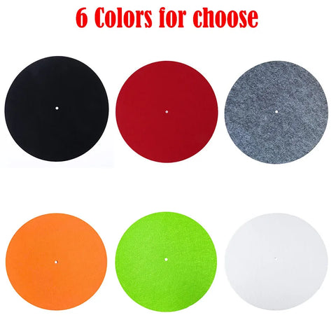 Felt Turntable Platter Mat 3mm Thick Slipmat for LP Vinyl Records Audiophile Quality