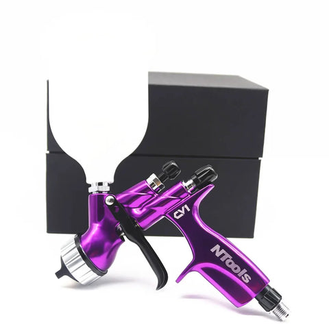 1.3mm Stainless Steel Nozzle Paint Spray Gun for Water-Based Paint, Automotive Varnish, Air Tools