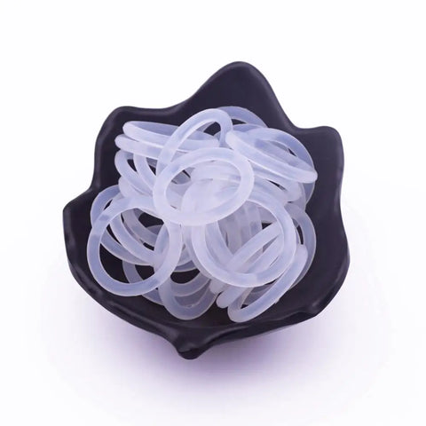 30pcs BPA-Free Silicone Baby Pacifier Adapters, 21mm Inner Diameter
