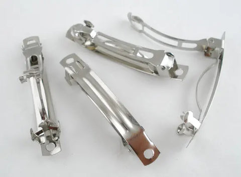 30-Pack Small Snap Hair Clips 51x6mm for DIY Crafts & Hair Styling