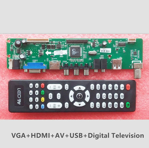 Free Shipping TV Controller Driver Board for 32-65 inch LCD LED Displays