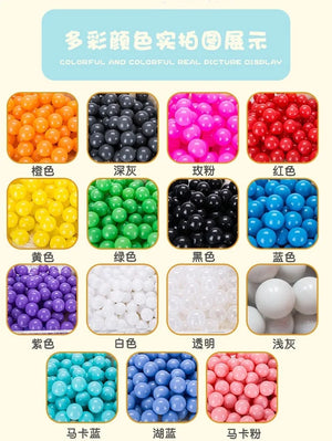 100 Pack Colorful 5.5cm Play Balls for Kids, Ball Pits & Party Games