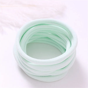 100pcs Baby Girl Soft Elastic Nylon Headbands, Infant Accessories, Stretchy Skinny Hairbands for Newborns and Toddlers
