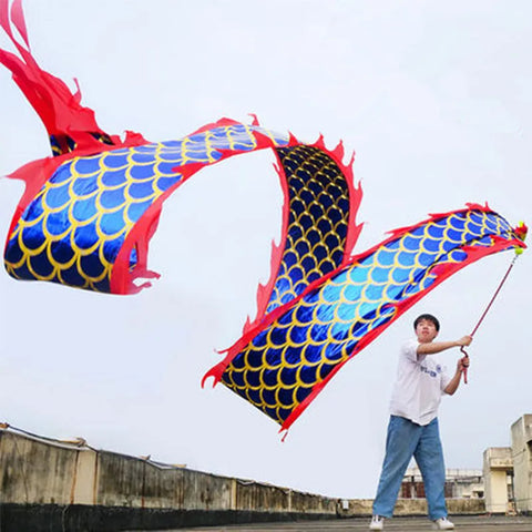 Chinese Dragon Dance Props Festival Ribbon Sport Accessories for Adults