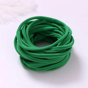 100pcs Baby Girl Soft Elastic Nylon Headbands, Infant Accessories, Stretchy Skinny Hairbands for Newborns and Toddlers