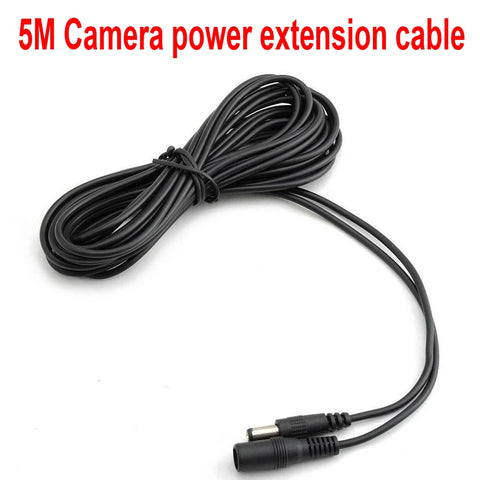 12V DC Power Adapter Extension Cable 5.5x2.1mm Male to Female 5m for CCTV Cameras & WiFi Routers