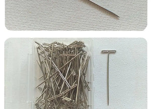 100pcs T Pins for Crafting, Macrame, Jewelry, Knitting, Sewing, Canvas