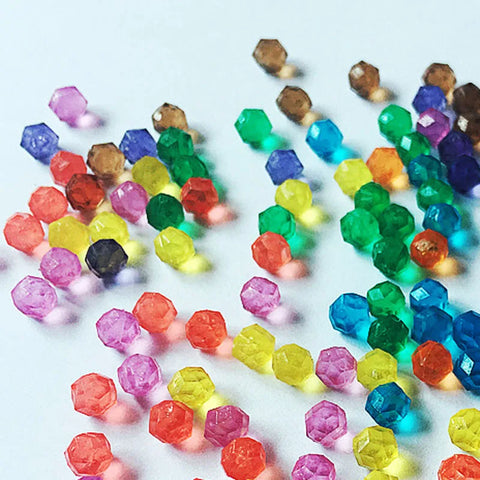 500pcs 3D Puzzle Beads Set - 6 Color Water Sticky Refill for Kids Crafts