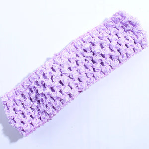 10 Pack 4cm Crochet Elastic Hairbands - Knit Headbands for Women Accessories