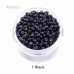 1000pcs 3.0mm Silicone Nano Micro Rings Beads for I-Tip Hair Extensions Tools, 7 Colors
