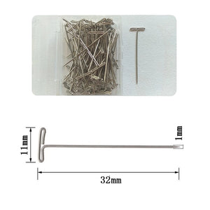 100pcs T Pins for Crafting, Macrame, Jewelry, Knitting, Sewing, Canvas