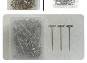 100pcs T Pins for Crafting, Macrame, Jewelry, Knitting, Sewing, Canvas