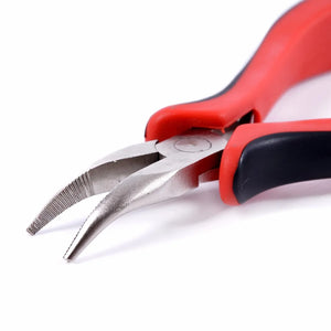 "Bend Tip Hair Extension Tool Plier for Micro Rings, Links, Beads & Feather Extensions"